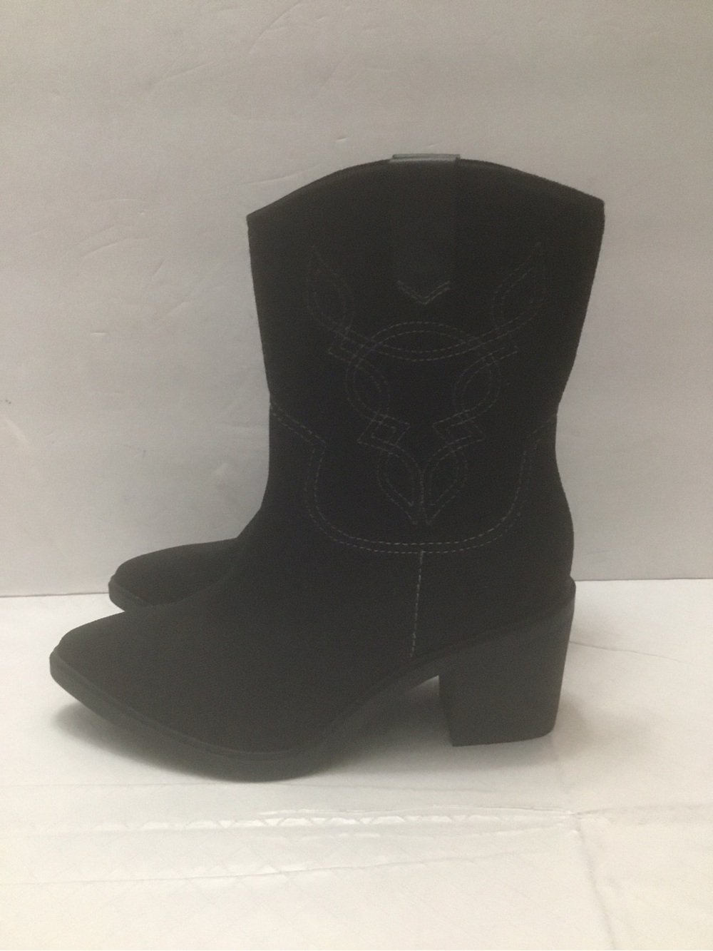 Black Vivaia Pointed Toe Block Heel Pumps size 36.5 - Picture 7 of 8